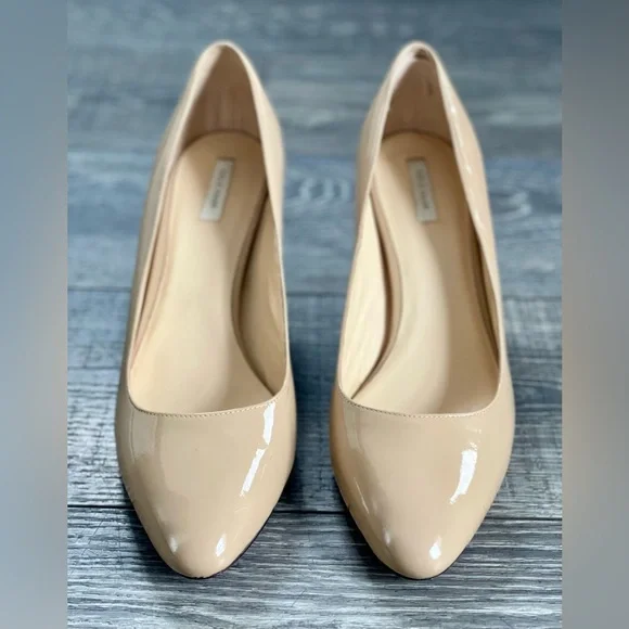 Cole Haan Nude Patent Leather Heels - Picture 1 of 10